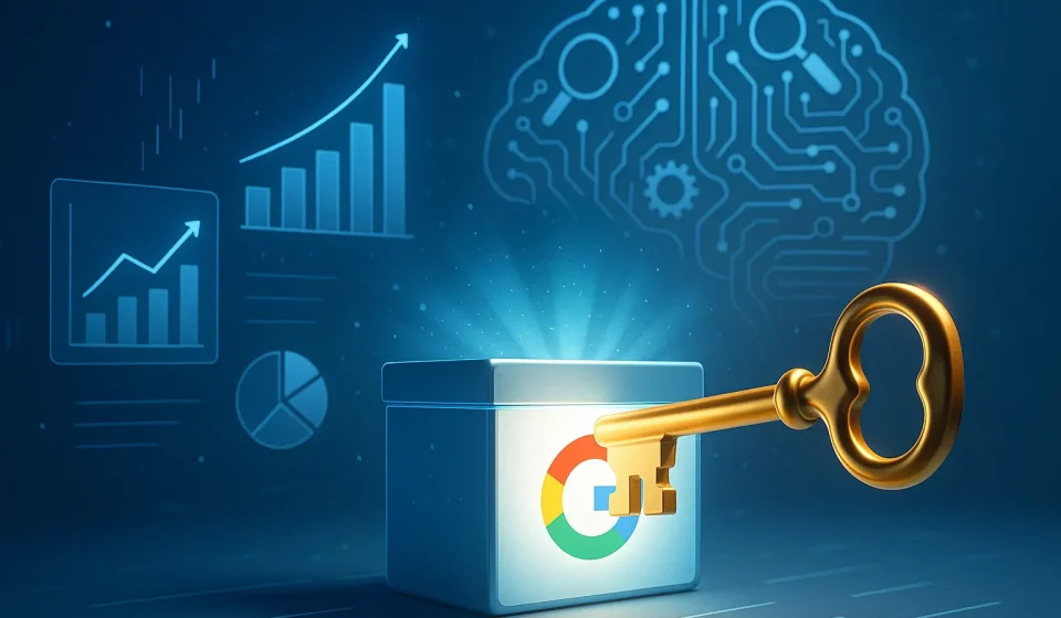 กุญแจไขรหัสลับ Search Intent สำหรับการทำ SEO ที่ยั่งยืน, Key unlocking the secret of Search Intent for sustainable SEO, Concept image of Search Intent as the key to SEO success