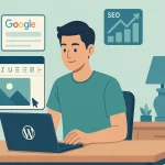 image SEO optimization with UI elements like alt text, filename, and description