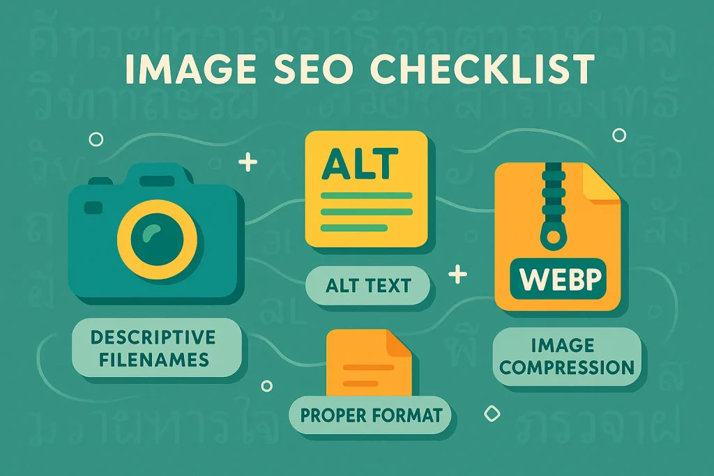 EP 9: SEO Demystified - Image SEO: อย่ามองข้าม 'รูปภาพ'! 3 complete image SEO checklist including alt text, filename, format, and compression
