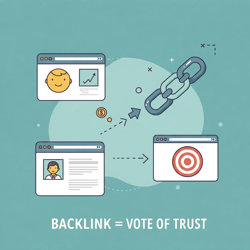 EP 11: SEO Demystified - Backlinks 101: 'เสียงโหวต' สำคัญที่ Google รับฟัง 1 ภาพกราฟิกอธิบายแนวคิดของ Backlink ว่าคือลิงก์จากเว็บไซต์อื่นชี้มายังเว็บเรา