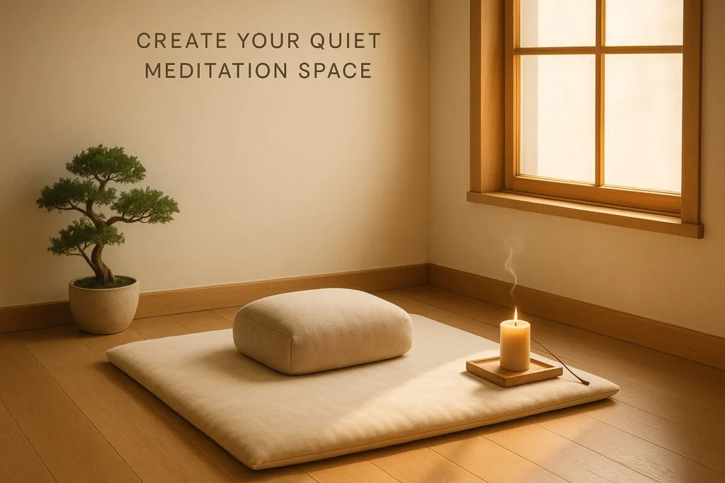 วิธีฝึกสมาธิ (Meditation) สำหรับผู้เริ่มต้น เพื่อจิตใจที่สงบและมีสมาธิมากขึ้น 1 การเตรียมสถานที่ที่เงียบสงบและสะดวกสบายสำหรับ วิธีฝึกสมาธิ