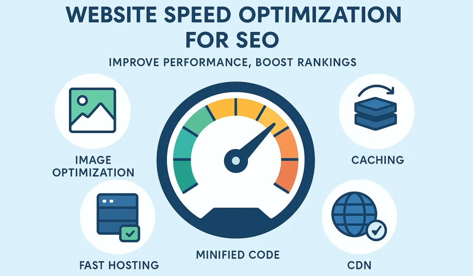 ภาพแสดงเทคนิคการปรับปรุงความเร็วเว็บไซต์ (Website Speed Optimization) เพื่อ SEO